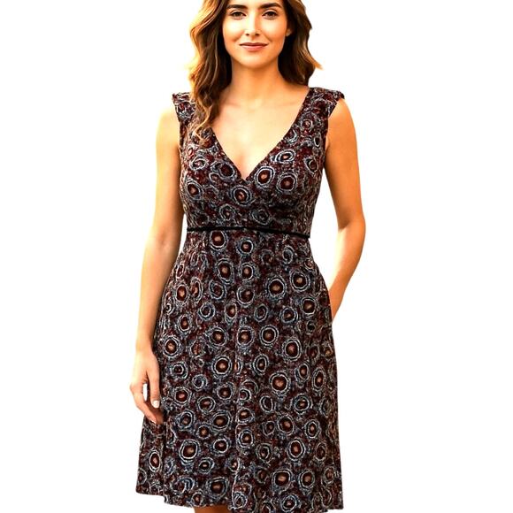 Lane Bryant 1X Women's Sleeveless Red Maxi BOHO Sun Dress Plus Size 14W 16W - Picture 1 of 5